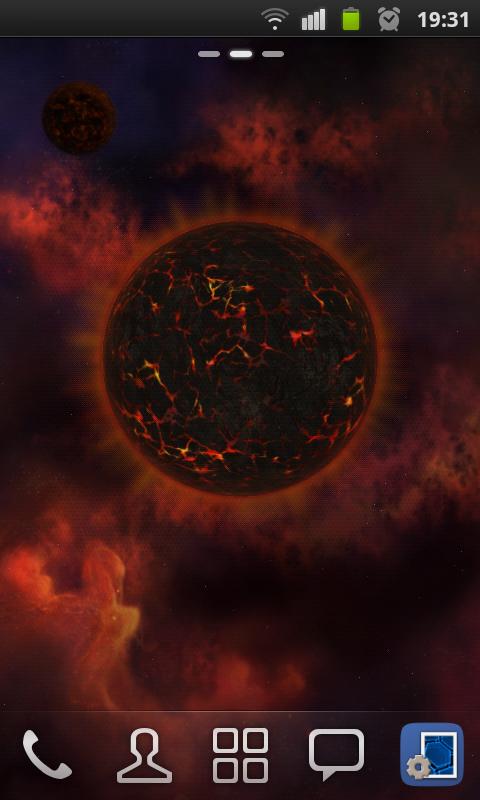 3D Magma Star Wallpaper Screen 3