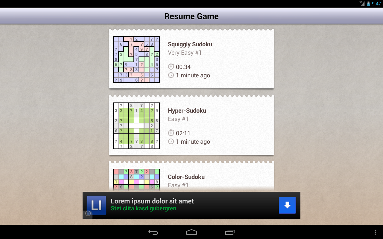 Andoku Sudoku 2 Android