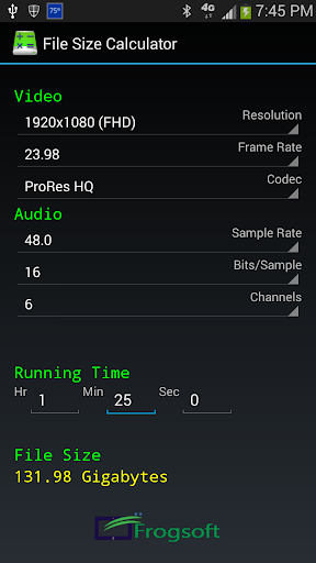 File Size Calculator