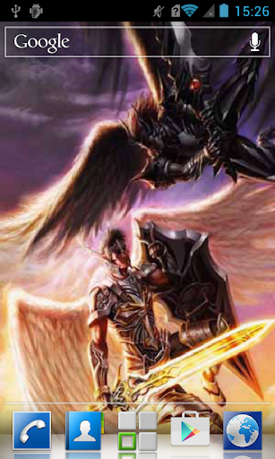 Two warriors with wings LWP