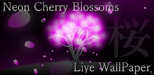 Neon Cherry Blossoms LiveWall APK
