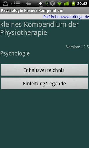 【免費醫療App】Physiokompendium Psychologie-APP點子