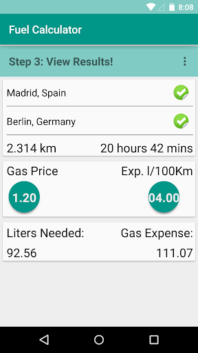 【免費交通運輸App】Travel Cost & Fuel Calculator-APP點子