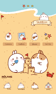 CUKI Theme molang summer sea