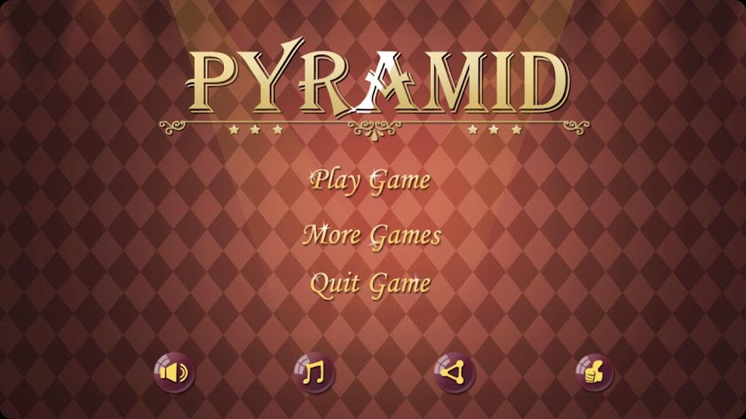 Pyramid Solitaire Screen 1