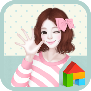 lovely girl hi dodol theme.apk 4.1