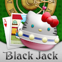Hello Kitty Black Jack logo