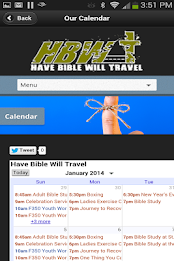 Have Bible Will Travel Church poster 3
