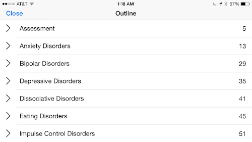 Android application Psychiatry Guidelines for DS-5 screenshort