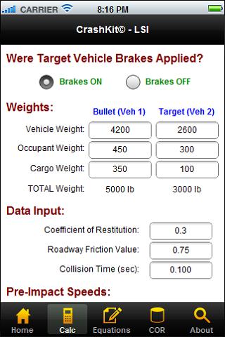 CrashKit - Low Speed Impacts Screen 2