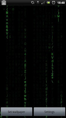 映画 Matrix 風ライブ壁紙 Androidアプリ Applion
