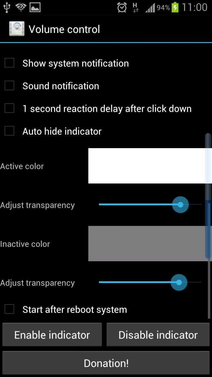 Volume control (Pro) Screen 3