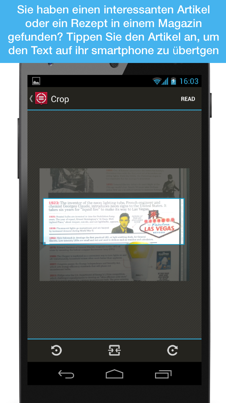 Android application TextGrabber Scan OCR Translate screenshort