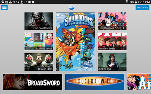 Android application Comics Plus screenshort
