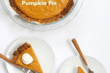 No Bake Vegan Pumpkin Pie with Gluten-free Gingerbread Crust