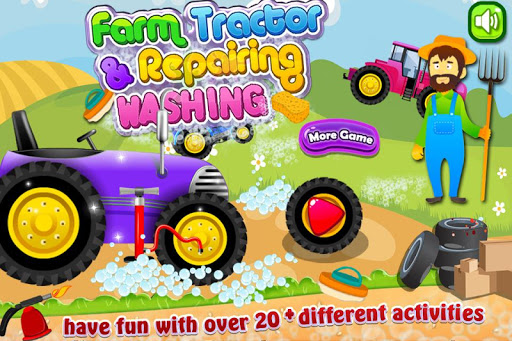 Farm Tractor Repair Washing