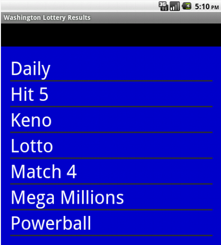 Washington Lottery Results