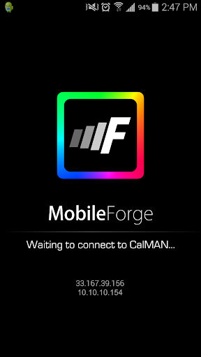 MobileForge for CalMAN