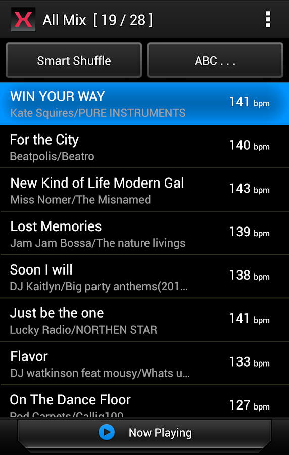 MIXTRAX App - screenshot
