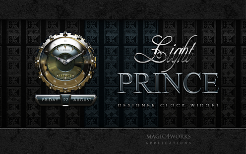 clock widget PRINCE designer