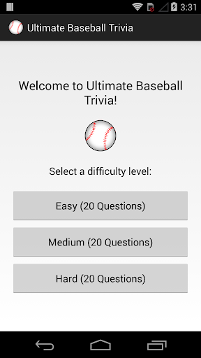 Ultimate Baseball Trivia