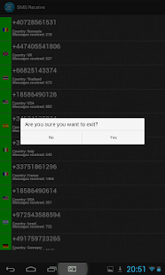SMS Receive Capture d'écran