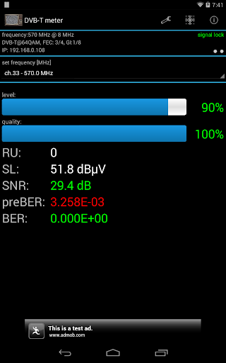 DVB-T meter 1.0 screenshots 5