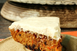 Carrot Cake Poke Cake with Salted Caramel Cinnamon Glaze