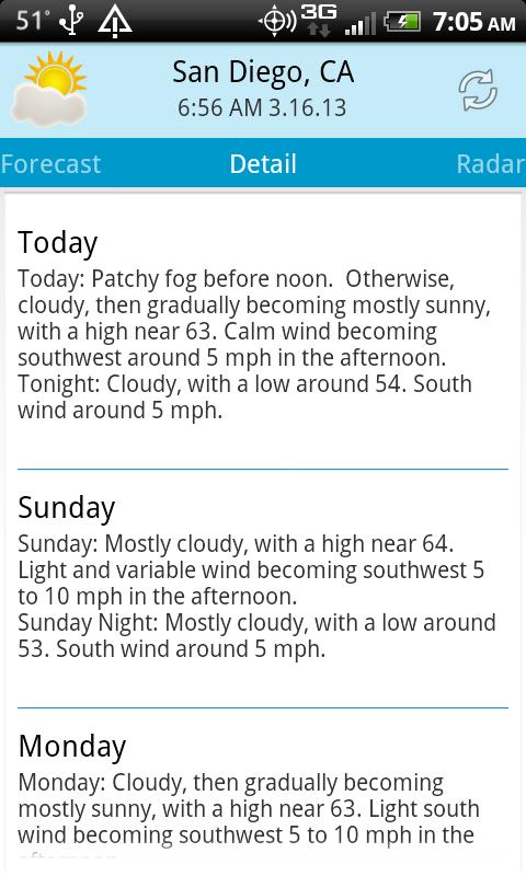 Weather Plus Screen 2