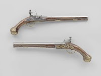 Pair of flintlock pistols
