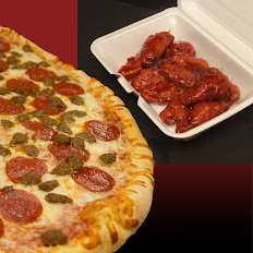 1 Large, 1 Topping Pizza, and 10 Party Wings