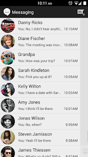 Sliding SMS CM Messaging