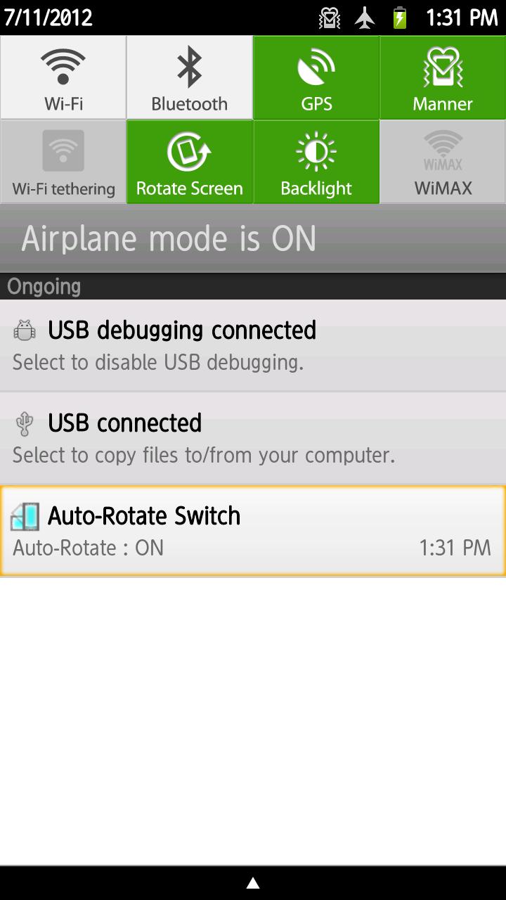 Auto-Rotate Switch Pro Screen 2