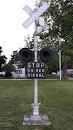 Railroad Crossing Signal In Park