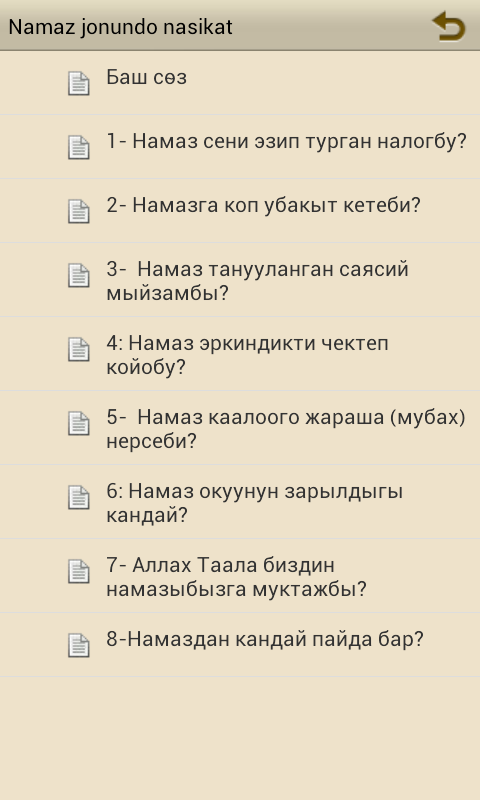 КЫРГЫЗ-НАМАЗ ЖӨНҮНДӨ НАСИКАТ Screen 3