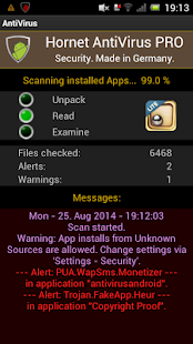 Hornet AntiVirus PRO Screen 2
