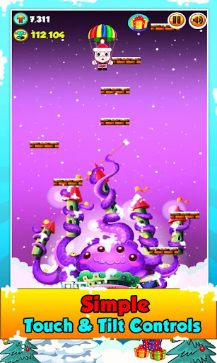 【免費街機App】Doodle Santa Jump-APP點子