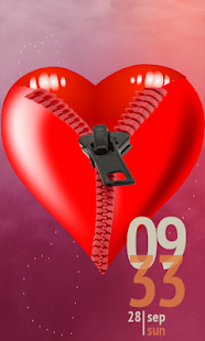 How to get Romantic Heart Zip Screen lock lastet apk for bluestacks