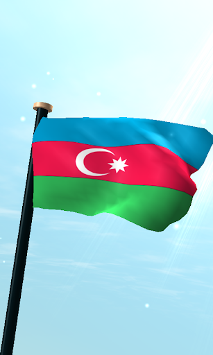 Azerbaijan Flag 3D Free