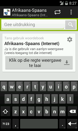 Afrikaans-Spaans woordeboek