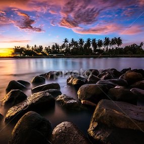 Panjalinan at Dusk by Ade Noverzan - Landscapes Sunsets & Sunrises