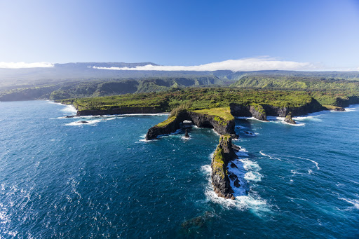 east-Maui-sea-cliffs - Sea cliffs on the east side of Maui.  