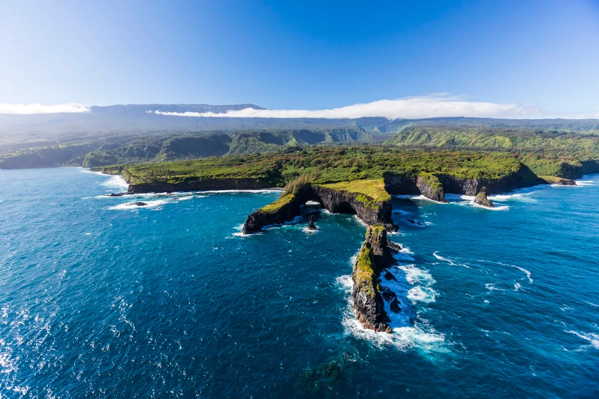 east-Maui-sea-cliffs - Sea cliffs on the east side of Maui.  