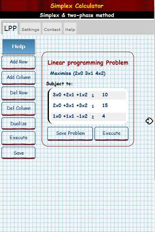 Simplex Algorithm Calculator