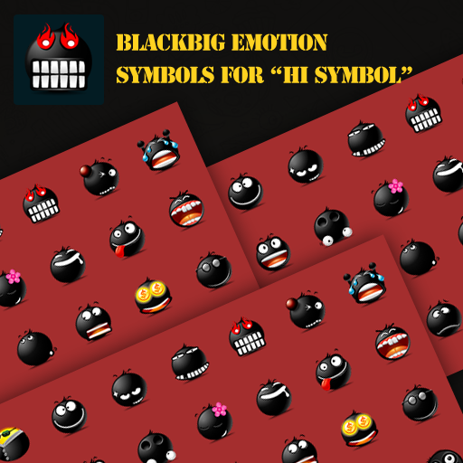 BlackBig emotion symbols