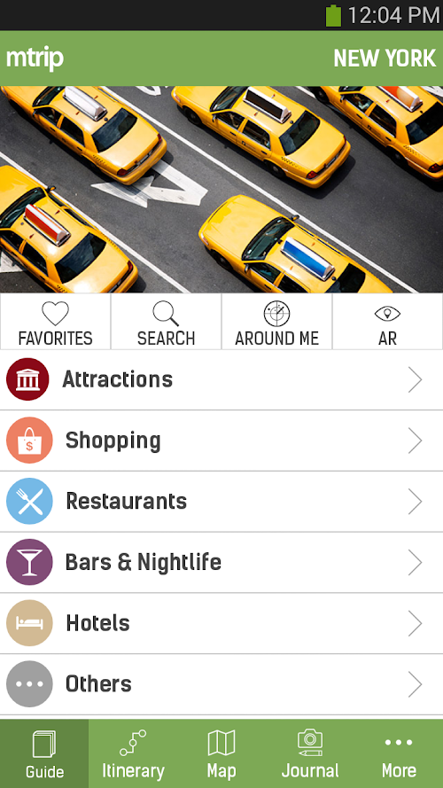 Android application New York Travel Guide – mTrip screenshort
