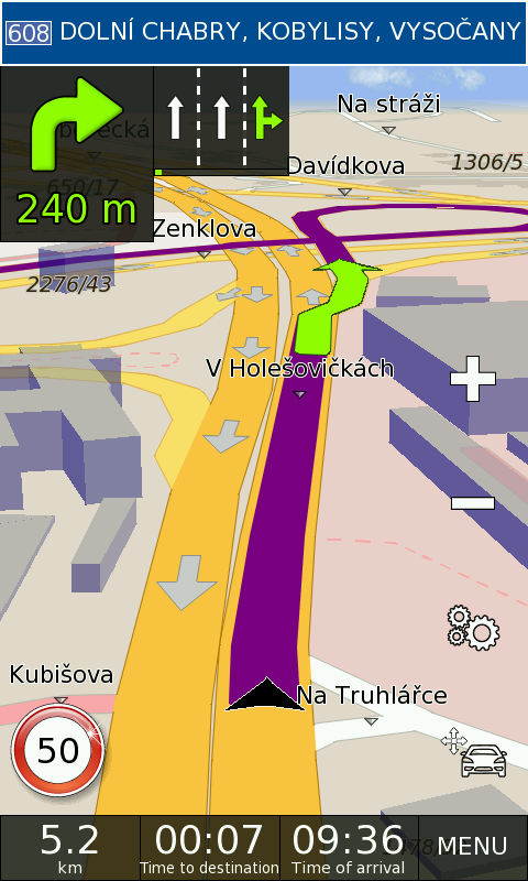 GPS Navigation BE-ON-ROAD - screenshot