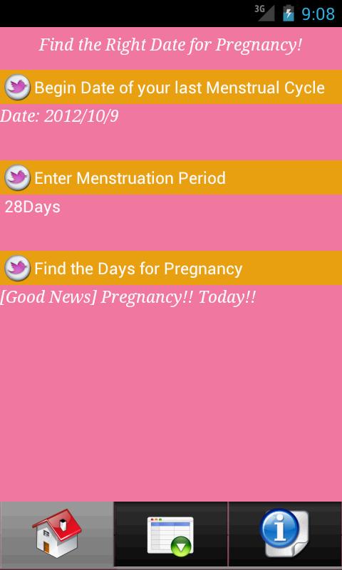 Android application Pregnancy Today &amp; Baby Kick screenshort