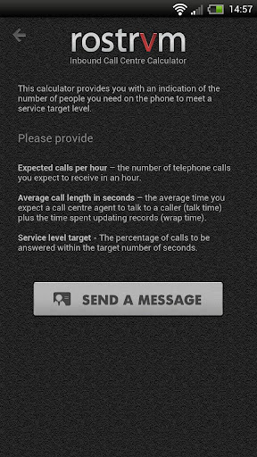 【免費商業App】Rostrvm Call Centre Calculator-APP點子