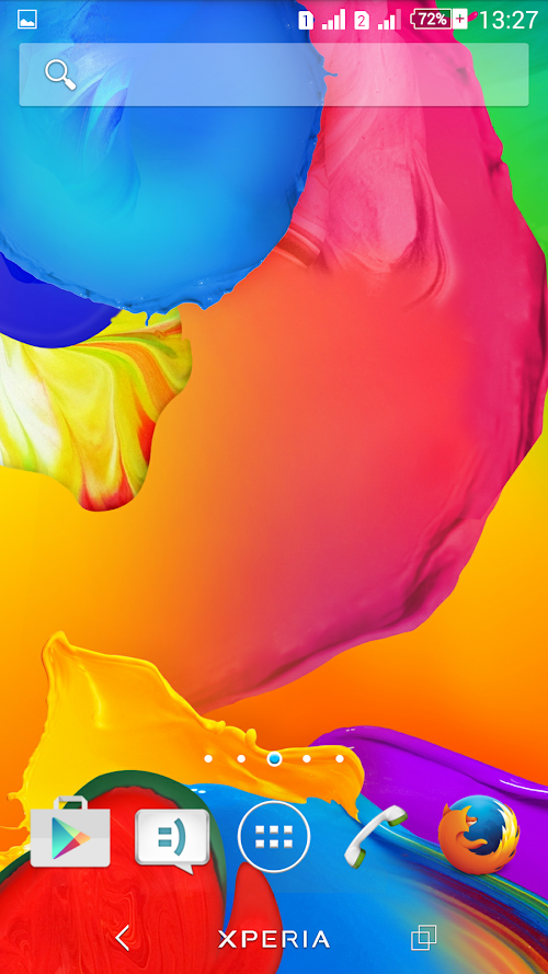 Android application Theme Xperien Rainbow Colors screenshort